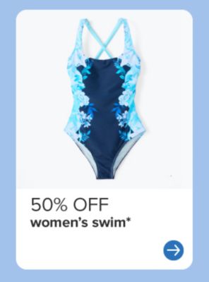 AA blue women's one piece swimsuit. 50% off women's swim.DDALT