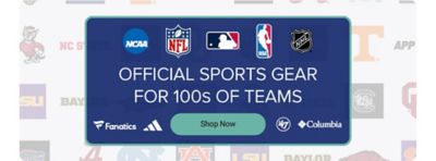 Fan gear for every game. Fanatics, 47, Columbia, Adidas. Official sports gear for all your favorite teams. Shop now