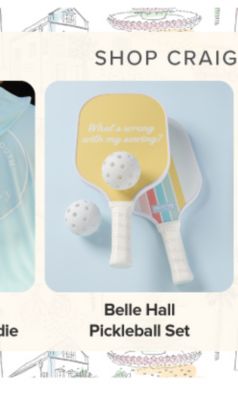 Belle hall pickleball set.