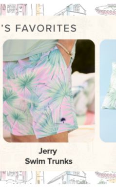 Jerry swim trunks.