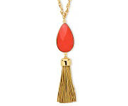 A Nine West tassel-detailed necklace shop jewelry. 