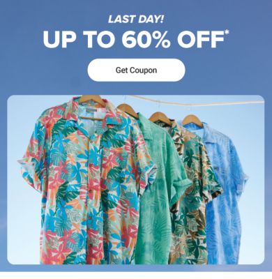 Father’s Day Sale. Up to 60% off. Get coupon. Now until June 15th.