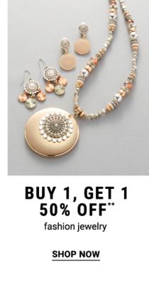 Buy 1, get 1 50% off** fashion jewelry. Shop Now.