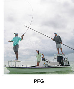 People fishing and wearing Columbia PFG clothing on a boat. Shop PFG.