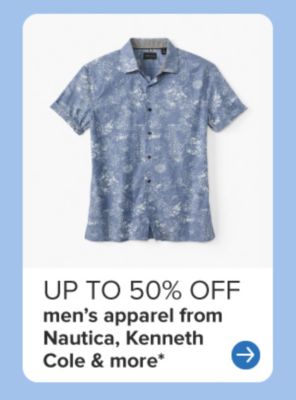Men's button down shirt. Up to 50% off men's apparel from Nautica, Kenneth Cole & more.