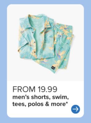 Mens matching set. From 19.99 men's shorts, swim, tees, polos & more.
