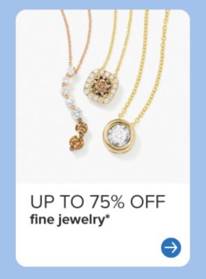 Three necklaces. Up to 75% off fine jewelry.