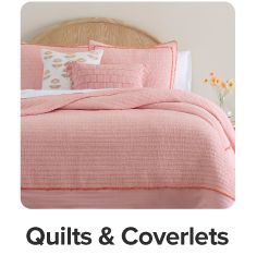 Pink bedding. Shop quilts & coverlets.