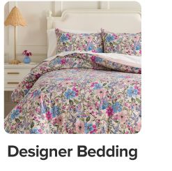 Multicolor floral bedding. Shop designer bedding.