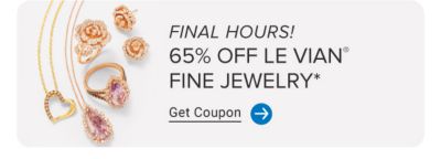 An assortment of Le Vian jewelry. Now through June 22, 65% off Le Vian fine jewelry. Get coupon.