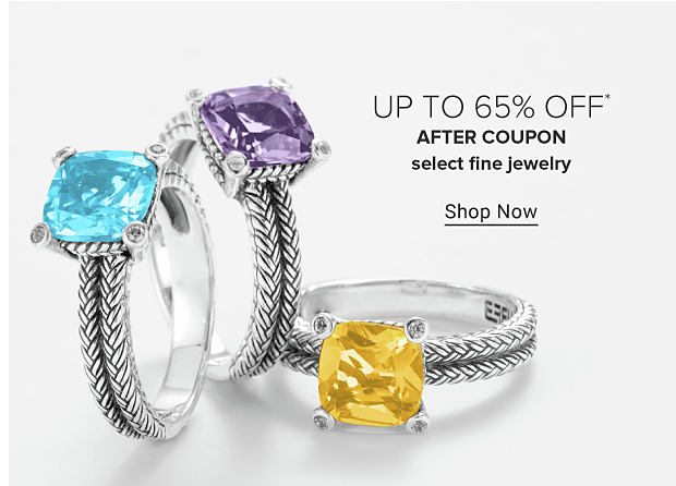 Gemstone rings in blue, purple and yellow. Up to 65% off after coupon select fine jewelry. Shop now. 