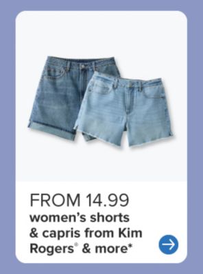 Two pairs of women’s shorts. From 14.99. Women’s shorts & capris from Kim Rogers & more.