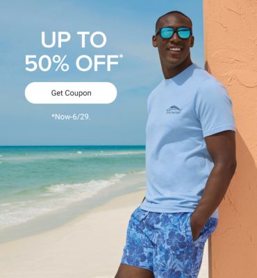 Today's coupon. Up to 50% off. Get coupon. Now through June 26.