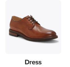 A men's dress shoe. Shop dress.