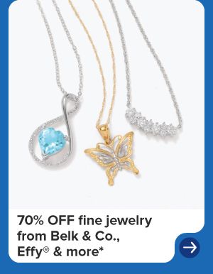 Three pendants. 70% off fine jewelry from Belk and Co, Effy and more.