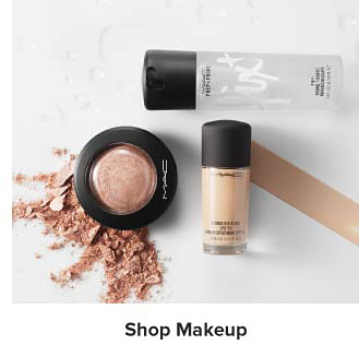 Mac setting spray, foundation and powder. Shop makeup.