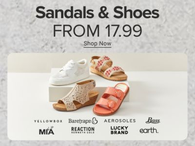 Sandals & shoes from 17.99. Shop now.