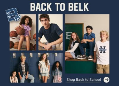 Back to Belk. An assortment of students of all ages in new back to school apparel. Shop back to school.