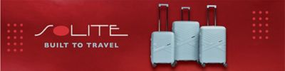 Solite built to travel. Three different sizes of Solite luggage.
