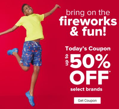 Today's Coupon - Up to 50% off select brands. Get Coupon.