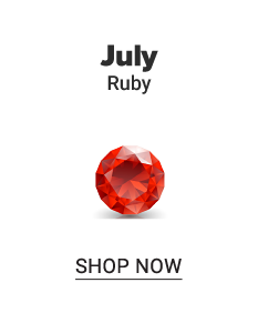 A ruby gem stone. July. ruby. Shop now.