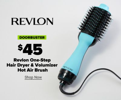 Doorbuster - $45 Revlon One-Step Hair Dryer & Volumizer Hot Air Brush. Shop Now.