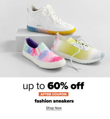 Up to 60% off fashion sneakers after coupon. Shop Now.