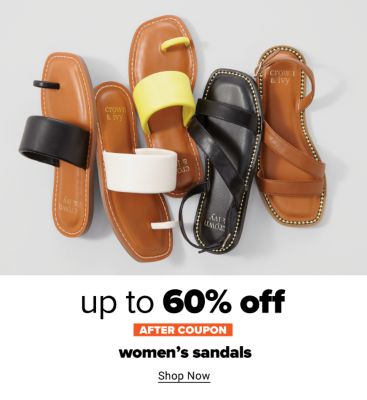 Up to 60% off women's sandals after coupon. Shop Now.