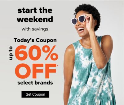 Today's Coupon - Up to 50% off select brands. Ends 7/4. Get Coupon.