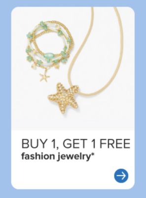  Buy 1, get 1 free fashion jewelry. Gold and green beaded necklaces and bracelets.