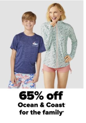 65% off Ocean & Coast for the family.