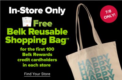 In-Store Only. 7/8 Only! Earn $10 Bonus Belk Reward Dollars Instantly for every $75 spent in store on your Belk Rewards credit card. Find Your Store.