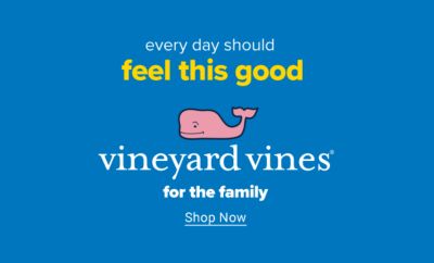 Every day should feel this good. Vineyard Vines for the family. Shop Now.