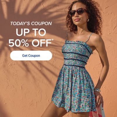Today's coupon, up to 50% off. Get coupon.