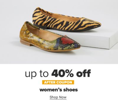 Up to 40% off after coupon women's shoes. Shop Now.