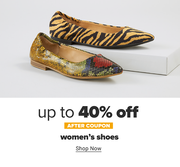Up to 40% off after coupon women's shoes. Shop Now.