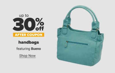 Up to 30% off after coupon handbags featuring Bueno. Shop Now.