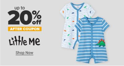 Up to 20% off after coupon Little Me. Shop Now.