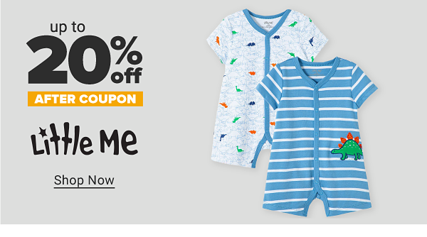 Up to 20% off after coupon Little Me. Shop Now.