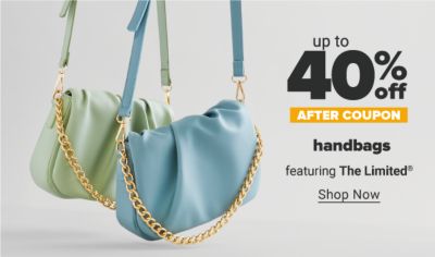 Up to 40% off after coupon handbags featuring The Limited. Shop Now.
