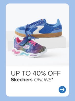 Two individual shoes. Up to 40% off Skechers online. 