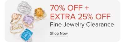 Various rings. 70% off plus an extra 25% off fine jewelry clearance. Shop now.