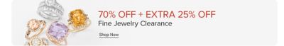 Various rings. 70% off plus an extra 25% off fine jewelry clearance. Shop now.