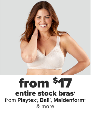 Daily Deals - from $17 entire stock bras from Playtex, Bali, Maidenform & more