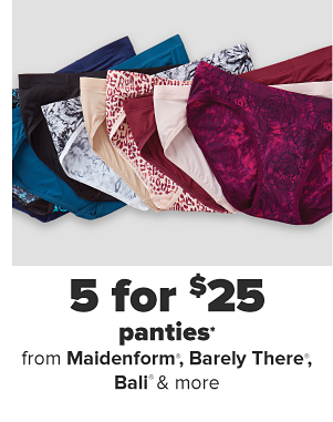 Daily Deals - 5 for $25 panties from Maidenform, Barely There, Bali & more