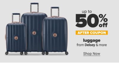 Up to 50% off luggage after coupon from Delsey & more. Shop Now.