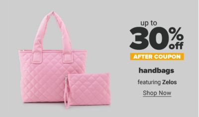 Up to 30% off handbags after coupon featuring Zelos. Shop Now.