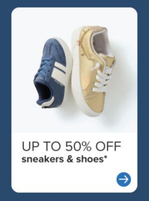 Two shoes. Up to 50% off sneakers & shoes. 
