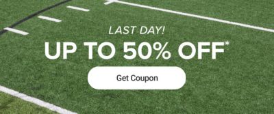 Last day. Up to 50% off. Get coupon.