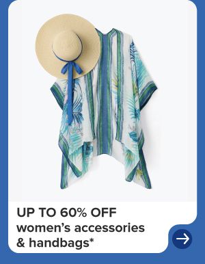 A poncho and sun hat. Up to 60% off accessories & handbags. 